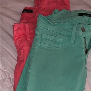 colorful skinny jeans